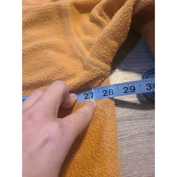 Peach love large women's oversized gold button up shacket with pockets - Picture 8 of 9